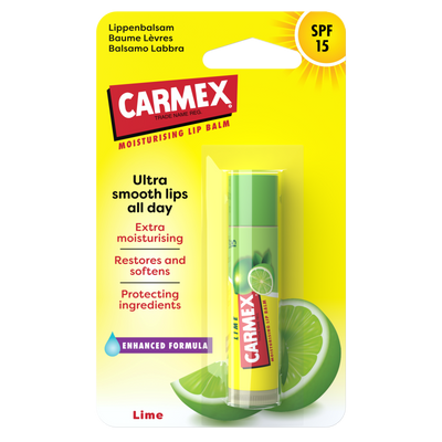 Carmex Stick Citron Vert SPF 15 – Baume à Lèvres Protecteur & Hydratant