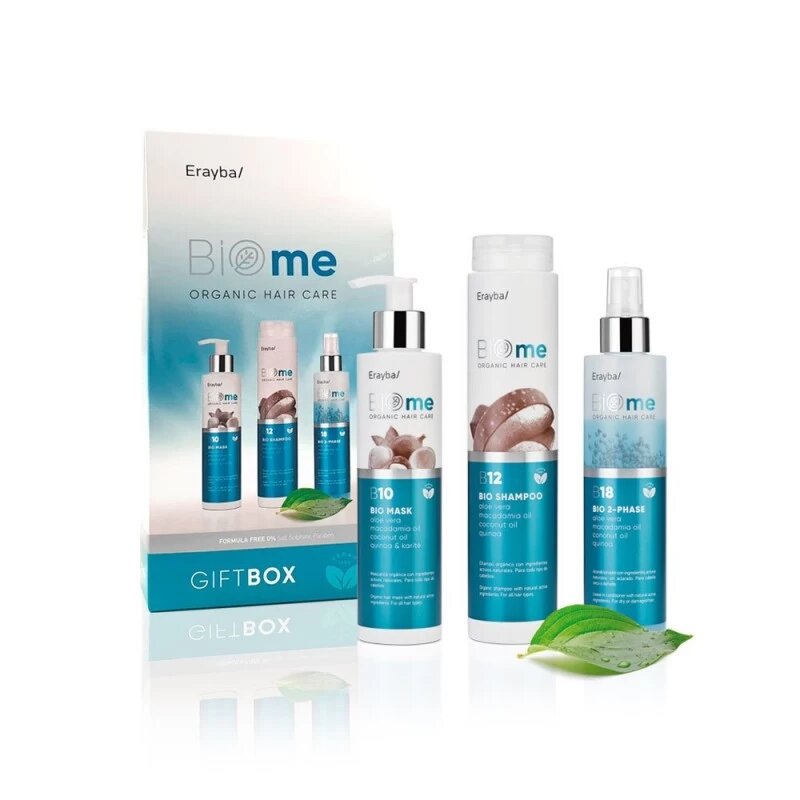Erayba Biome Gift Box Bio Shampooing 250Ml+ Bio Mask 200Ml+ Bio 2 Phase 200Ml