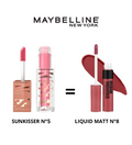 Maybelline Sunkisser Blush 05 Blasing Blush - Ral Sensationnel Liquid Matt N°8