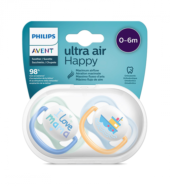 Avent Sucette Sthr Air Coll 0-6M Mam Scf080/01