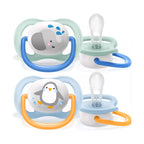 Avent Sucette Ortho 0-6M Boy Elep/Peng - Scf080/05