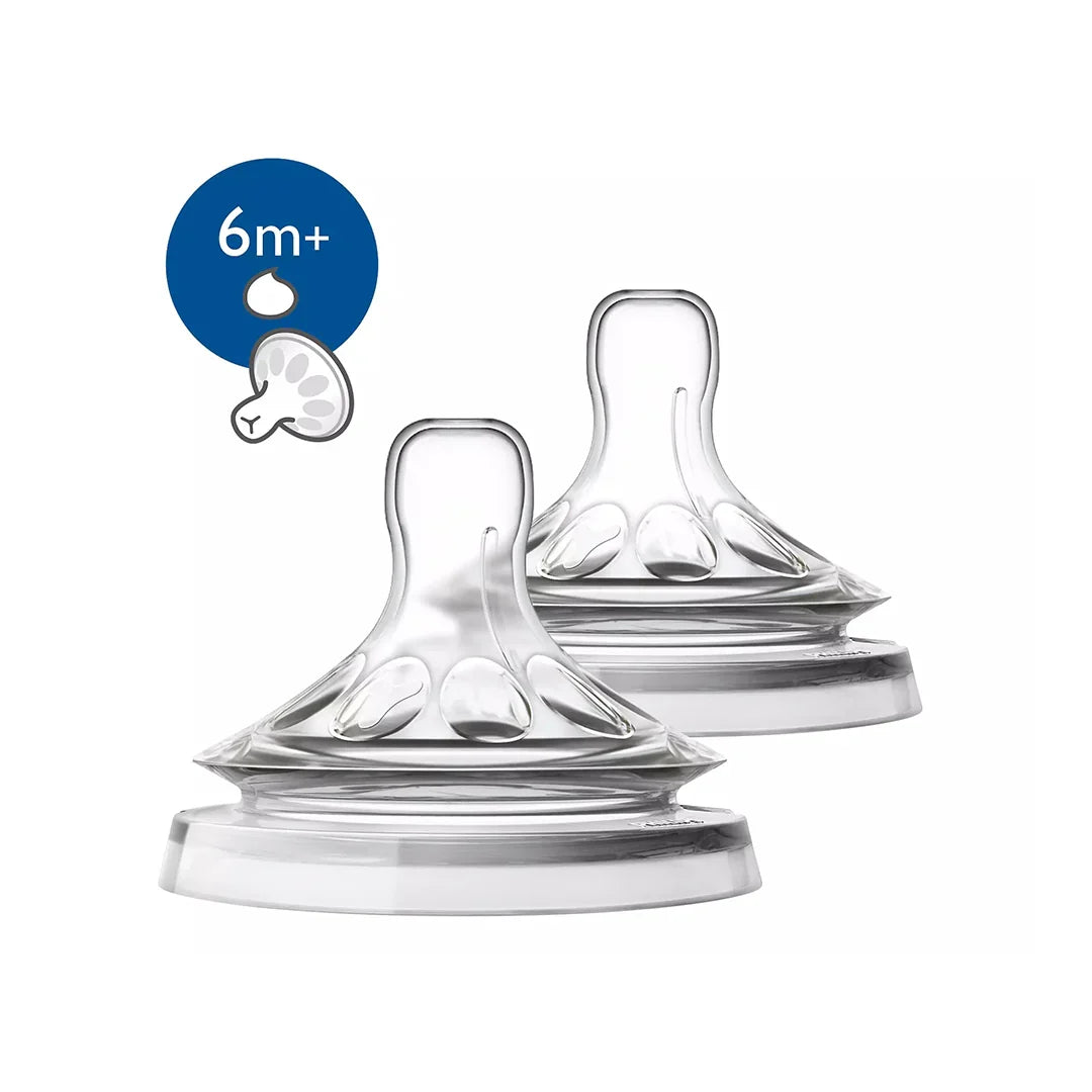 Avent 2 Tétines Natural Variable +6M Scf046/27