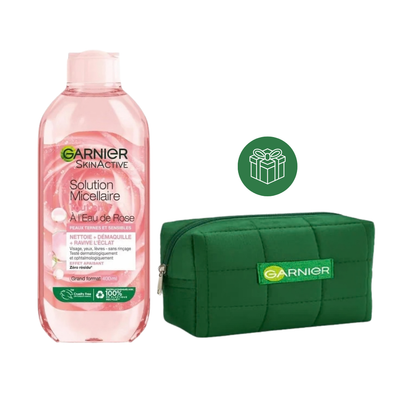 Garnier solution micellaire rose 400ml - Trousse Offert
