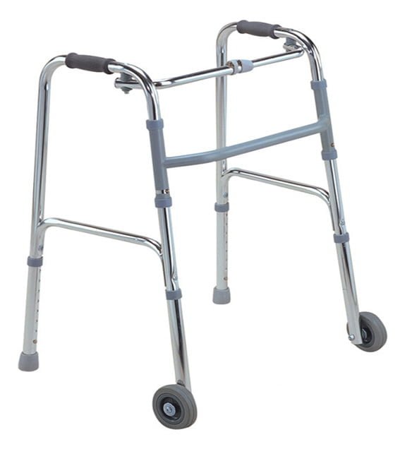 Déambulateur Cadre de Marche Pliable Réglable en Hauteur