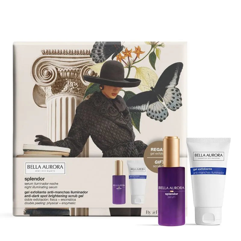 BELLA AURORA Coffret Serum Splendor Illum Nuit - Gel Exfoliant 100ml Anti taches