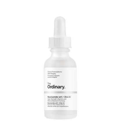 The Ordinary Niacinamide 10% + Zinc 1% — 30 ml — présentation du produit