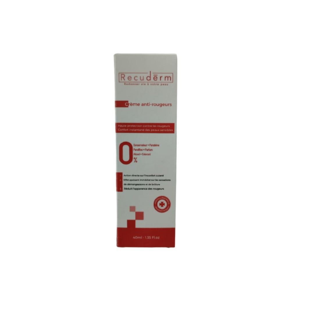 Recuderm Creme Antirougeurs 40Ml