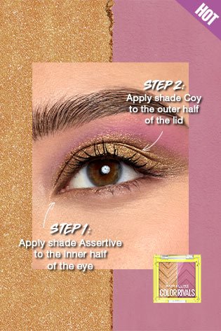 Maybelline Color Rivals Assertive X Coy Duo de palettes d'ombres à paupières