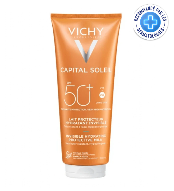 Vichy capital soleil lait protecteur hydratant invisible spf 50+ 300ml