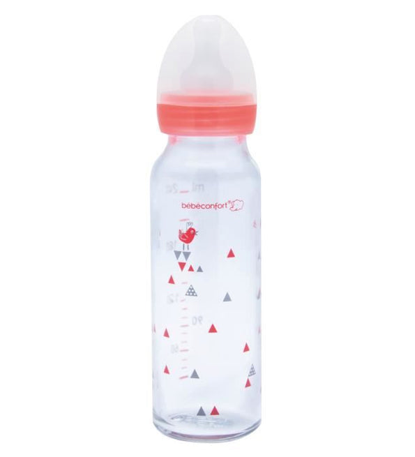 Bebe Confort – Biberon en verre 240 ml – Sport (0-12M +)