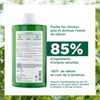 Klorane – Shampoing Séboréducteur à l'Ortie BIO – Cheveux gras 400 ml