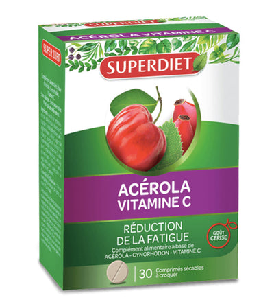 Super Diet Acerola Vitamine C – 30 Comprimés
