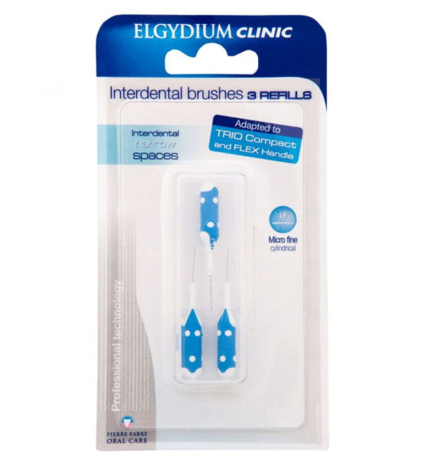 Elgydium Clinic – Recharges Brossettes 1.9 mm Hyper Fin – (x3)