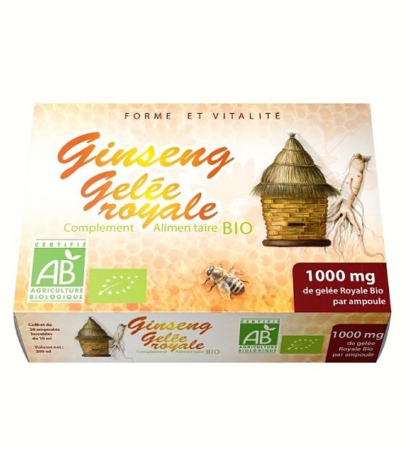 GPH Ginseng Gelee Royale bio 20 ampoules 1000mg