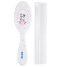 Dodie – Peigne et brosse assortis – Lapin rose