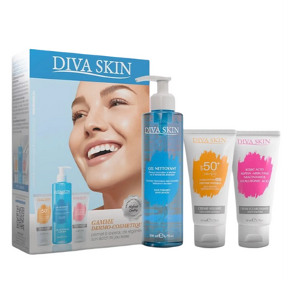 DIVA SKIN PACK Creme Anti Taches 50ml+ Gel Nettoyant 200ml + Ecran Invisible
