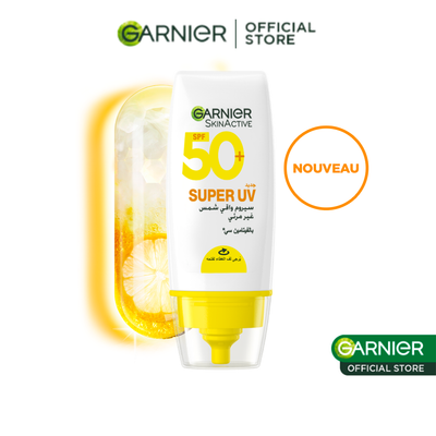 Garnier super uv invisible serum sunscreen spf 50 pa++++ uva/b
