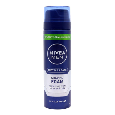NIVEA MEN Mousse à Raser Hydratante Protect & Care 200ml – Confort, Douceur & Protection de la Peau