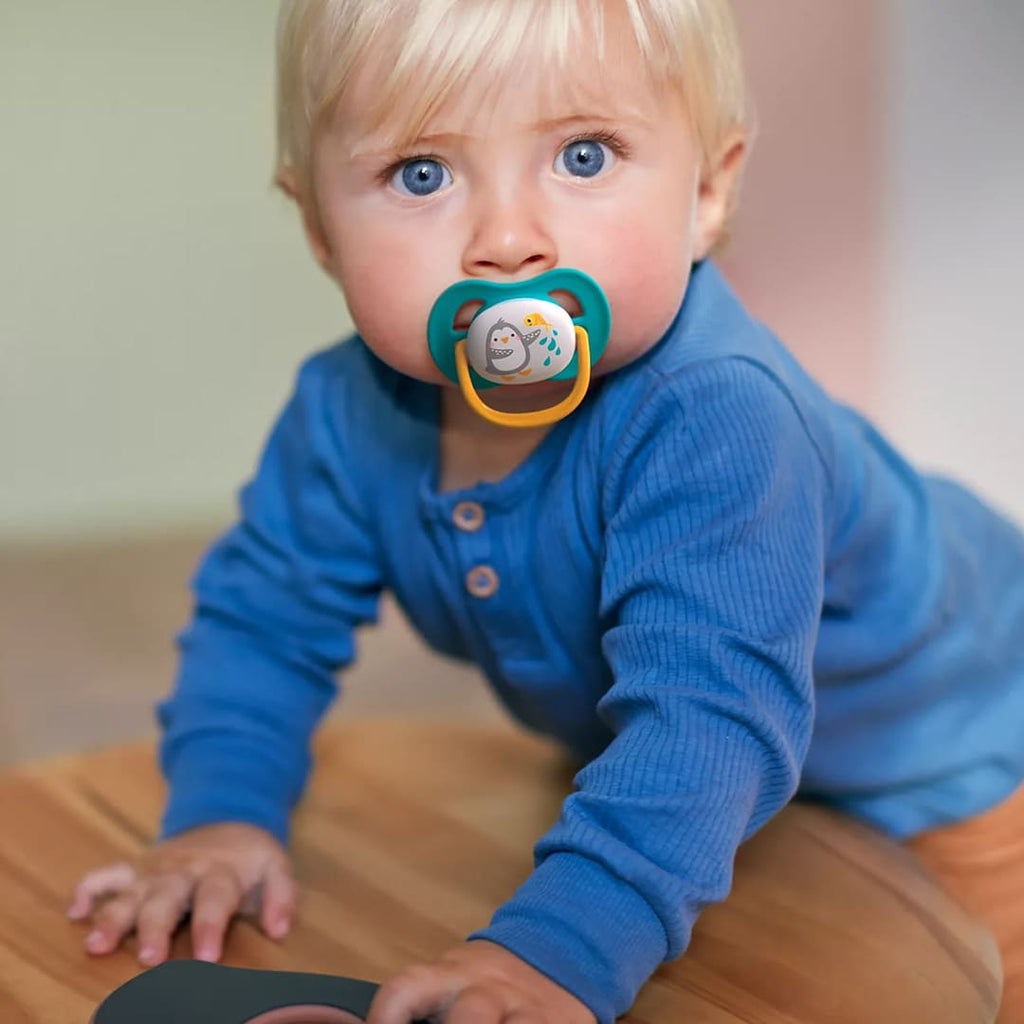 Avent Sucette Ortho 6-18M Boy Peng/Turt - Scf080/07