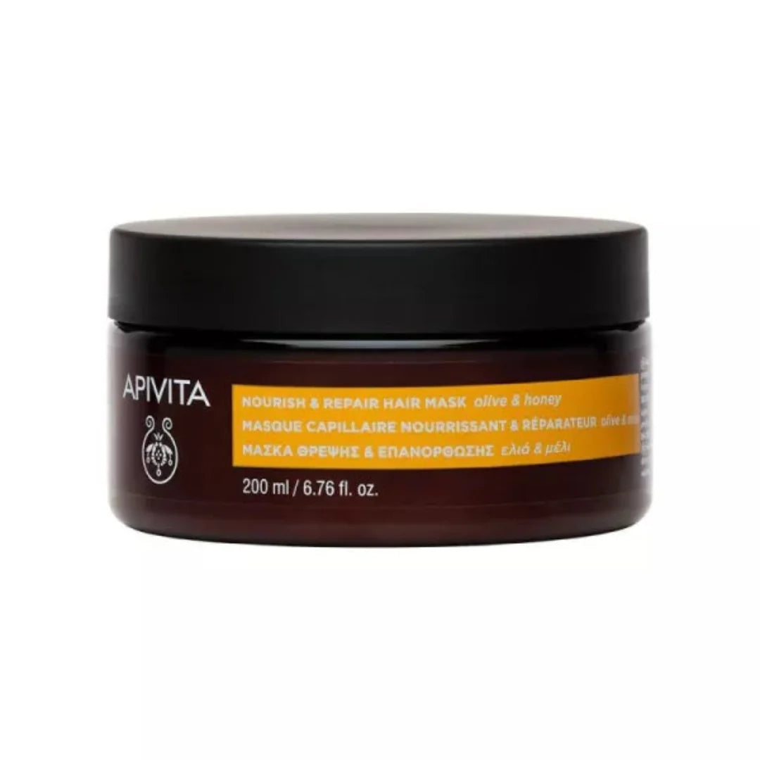 Apivita Masque Capillaire Nourrissant Réparateur 200 ml – Cheveux Secs & Abîmés