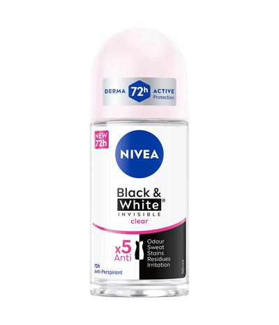 Nivea Deodorant Black & White Invisible Clear Anti-Perspirant  72H