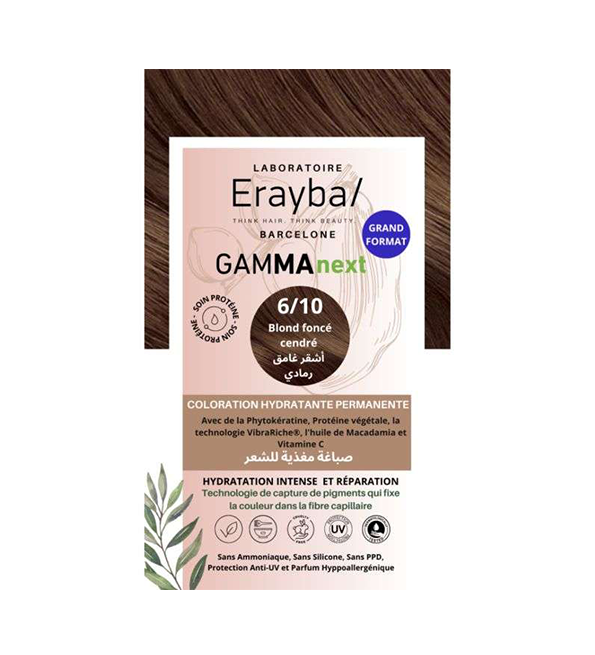 Erayba Next Coloration Hydratante Permanente N6/10 Blond Fonce Cendre