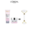 L'Oréal paris GEL WASH GLYCO BRIGHT 100ML + CREAM JOUR GLYCO BRIGHT 50ML - Roller OFFERT