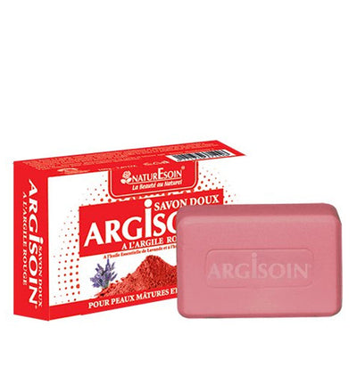 NaturEsoin Argisoin Savon à l’Argile Rouge- 125 G