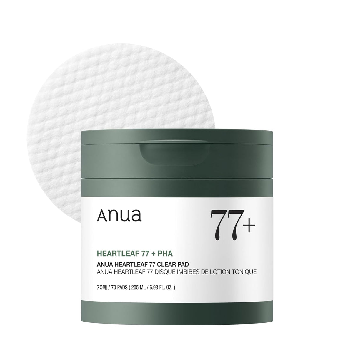 ANUA Heartleaf 77 Clear Pad 70 Disques Purifiants & Apaisants