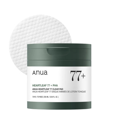 ANUA Heartleaf 77 Clear Pad 70 Disques Purifiants & Apaisants