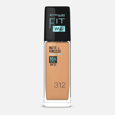 Maybelline Fit Me Matte + Poreless SPF22 – Fond de Teint 312 Golden
