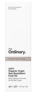 The Ordinary 100% Organic Virgin Sea-Buckthorn Fruit Oil — 30 ml — présentation du produit