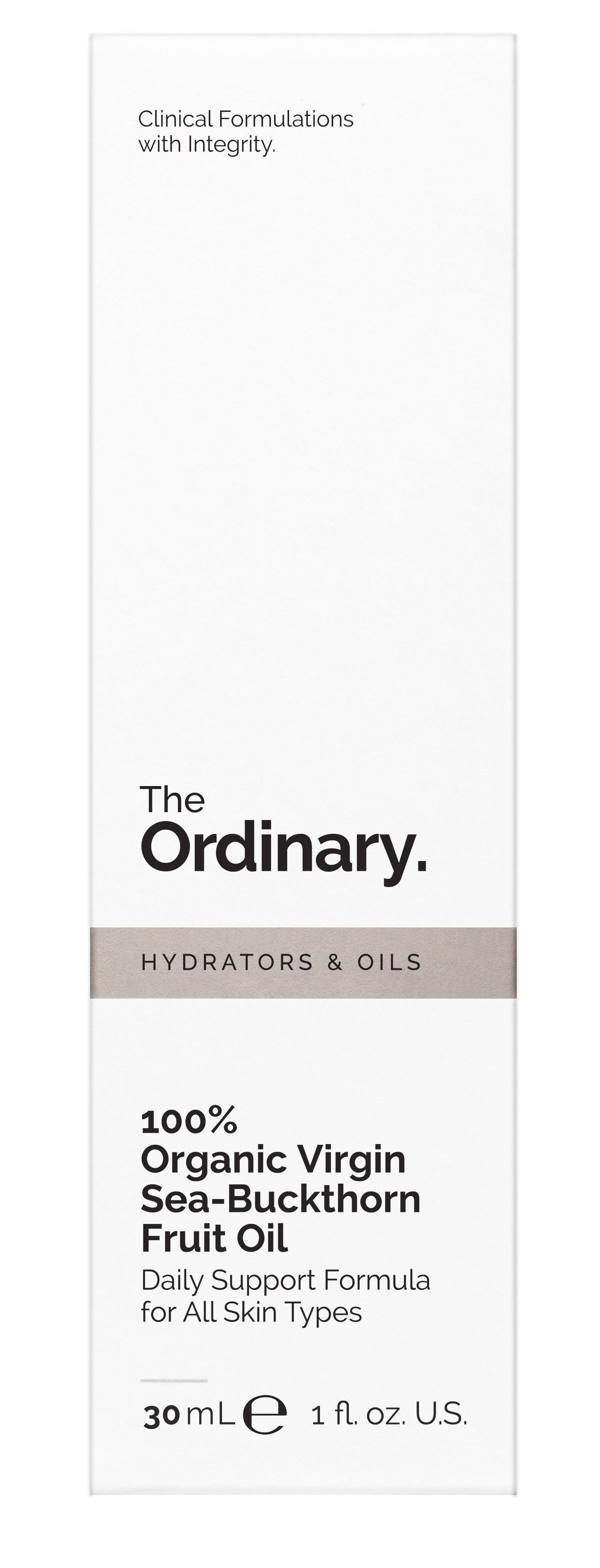 The Ordinary 100% Organic Virgin Sea-Buckthorn Fruit Oil — 30 ml — présentation du produit