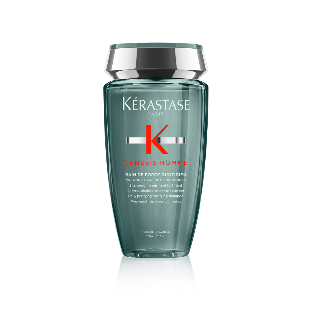 Kérastase Genesis Homme Bain de Force Quotidien 250ml – Shampooing Fortifiant Homme