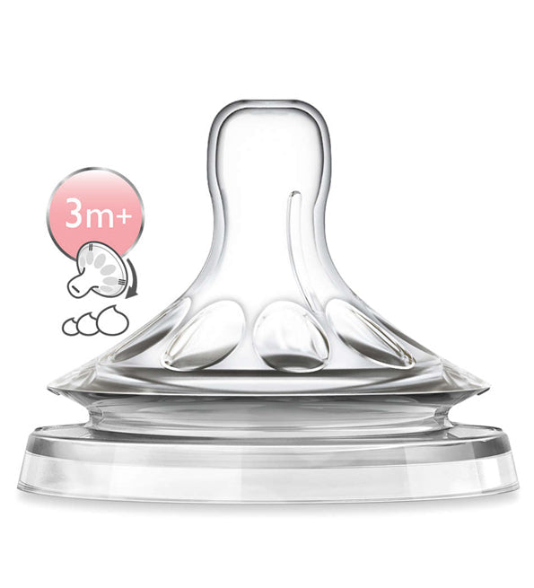 Avent – SCF655/27 – Tétine Natural 3 mois et + (Débit Variable)
