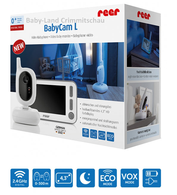 Reer Video baby monitor BabyCam L - digital 4.3 inch