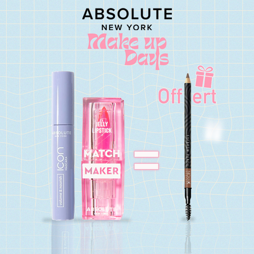 Absolute New York Pack Mascara + Lipstick - Eyebrow Offert