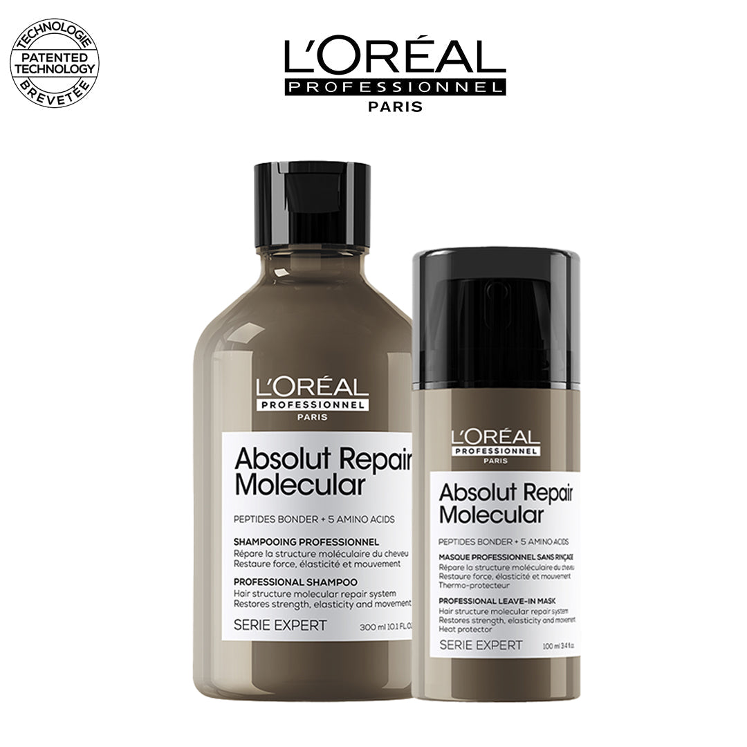 L'Oréal Professionnel absolut repair molecular shampooing 300 ml + masque absolut repair molecular 100ml