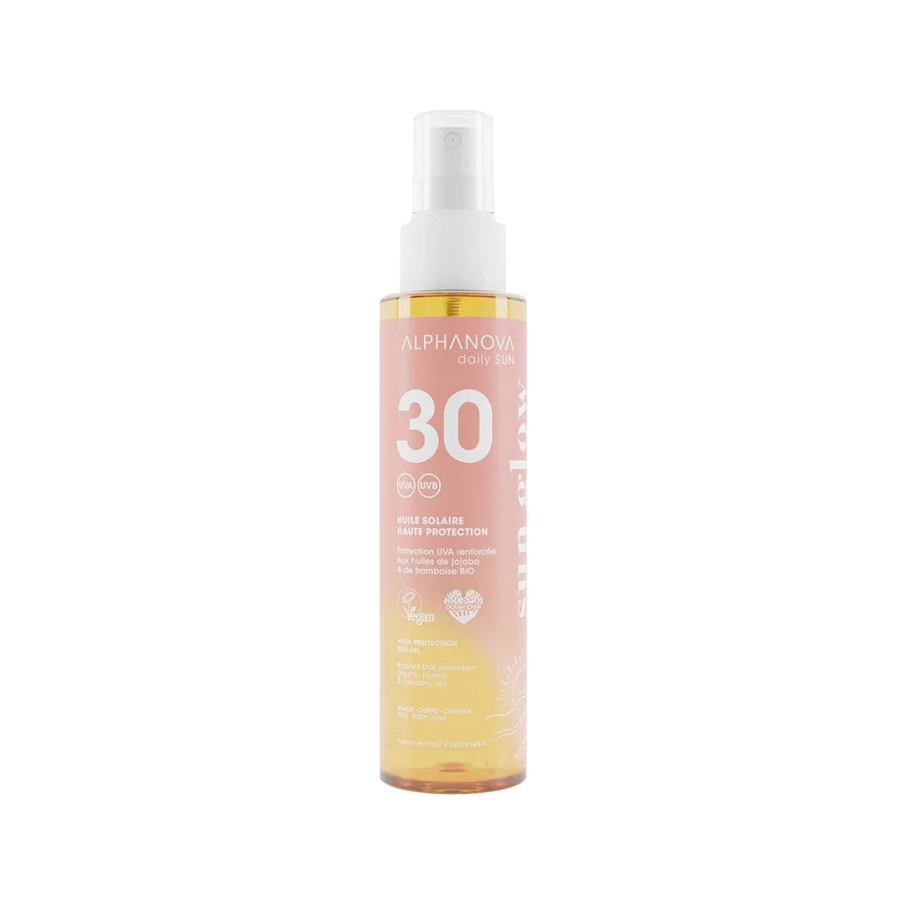 Alphanova Daily Sun SPF 30 Huile Solaire Sun Glow 125 ml