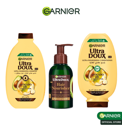 Garnier Routine Avocat Coffret – Oil Serum + Shampooing 200ml + Après-Shampooing 200ml