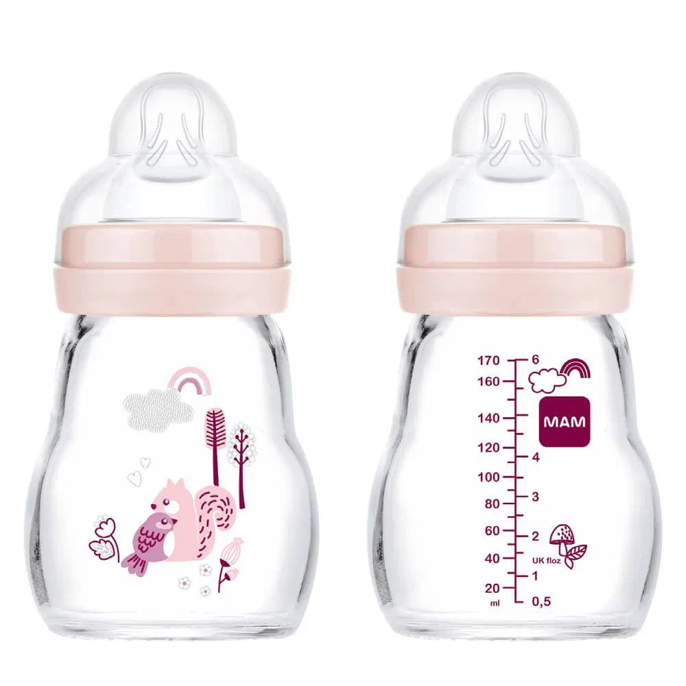 Mam Baby Biberon Feel Good en verre +0m 170ml