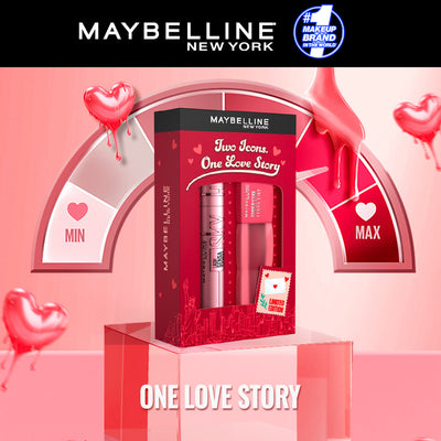 Maybelline New York Coffret Two Icons One Love Story – Édition Limitée Sky High Mascara + Teddy Tint 55