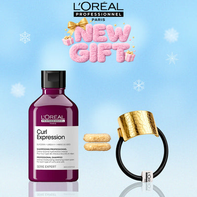 L'Oréal Professionnel Curl Expression Shampooing 300 ml - Chouchou Doré Offert