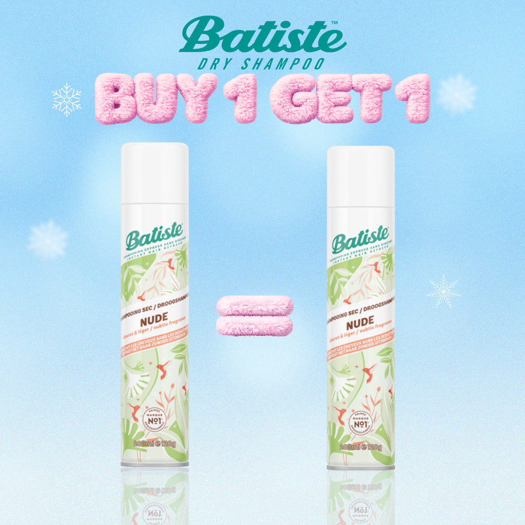 Batiste Shampooing Sec Nude 200 ml - 1 Offert
