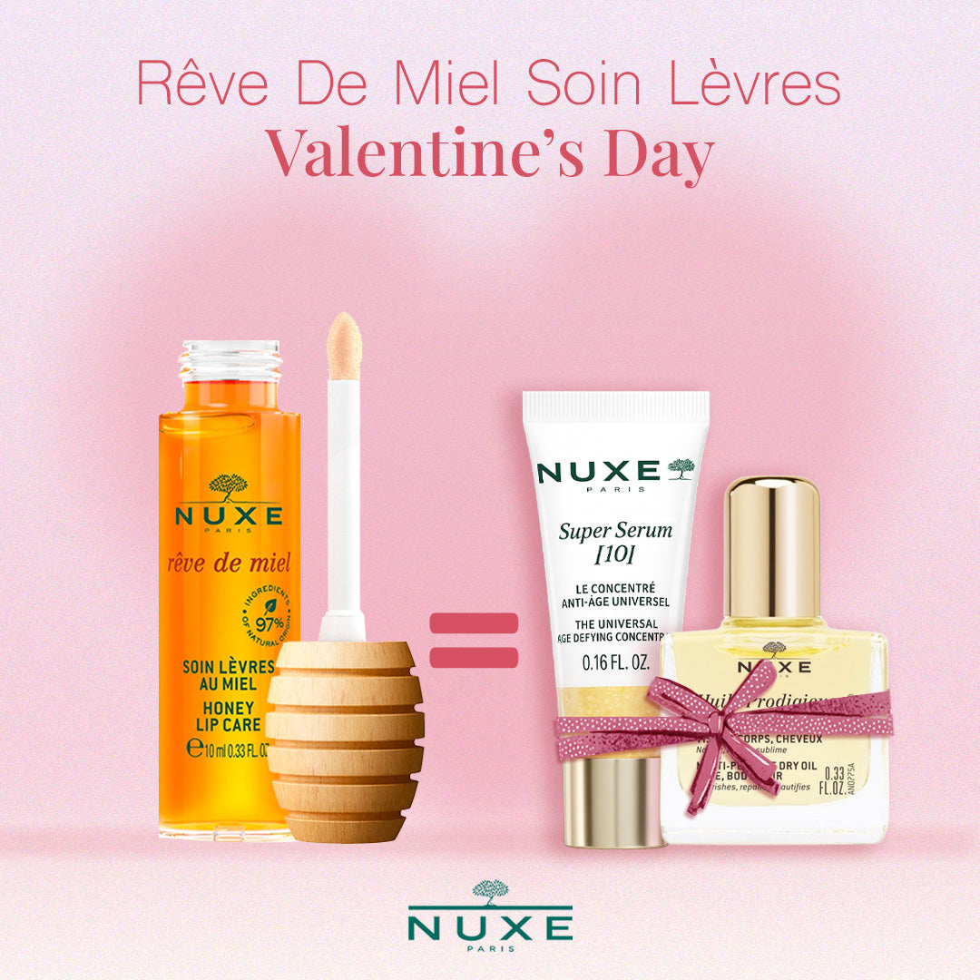 Nuxe Rêve De Miel Soin Lèvres Au Miel 10 ml - Super Serum 5Ml + Huile Prodigieuse 10 ml Offerts