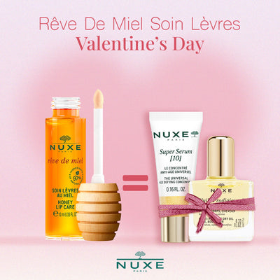 Nuxe Rêve De Miel Soin Lèvres Au Miel 10 ml - Super Serum 5Ml + Huile Prodigieuse 10 ml Offerts