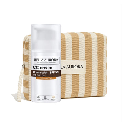 Bella Aurora CC Creme Anti Taches Spf50 Teinte Medium - Trousse Offerte