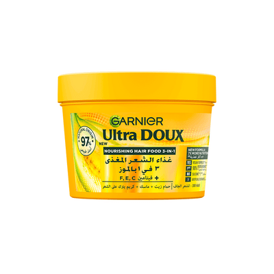 Garnier ultra doux hair food masque nourissant multi- usages à la banane 390ML