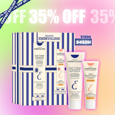 EMBRYOLISSE Pack Lait-Crème Concentré 75ML + Soin Blush de Peau 30ML