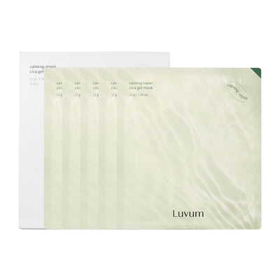 Luvum Calming Repair Cica Gel Mask 33g/5sheets – Masque Apaisant & Réparateur à la Centella Asiatica